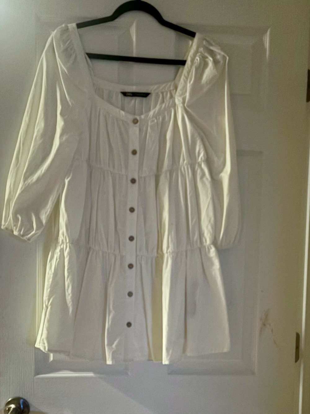 Zara White Lightweight short dress